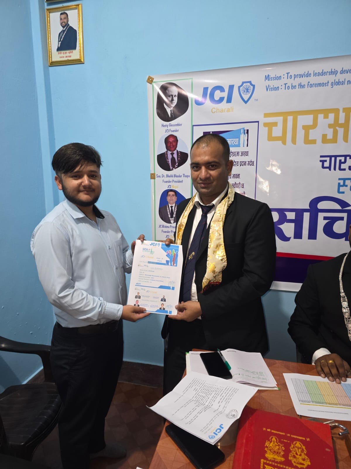 "From Vision to Reality: National Vice President’s Inspirational Chapter Visit to JCI Charali"  - Photo 4