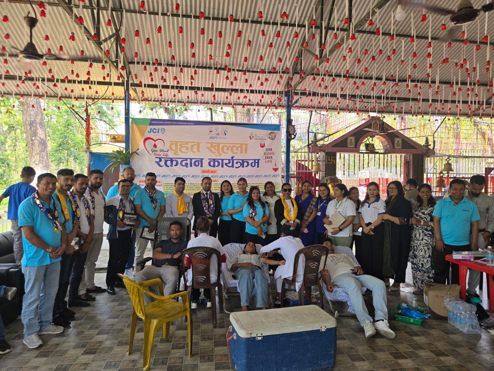“A Lifesaving Cascade: "JCI Charali and Area A’s (Assign VP JC Raghav Koirala all chapters) historic Blood Donation Initiative” - Photo 6