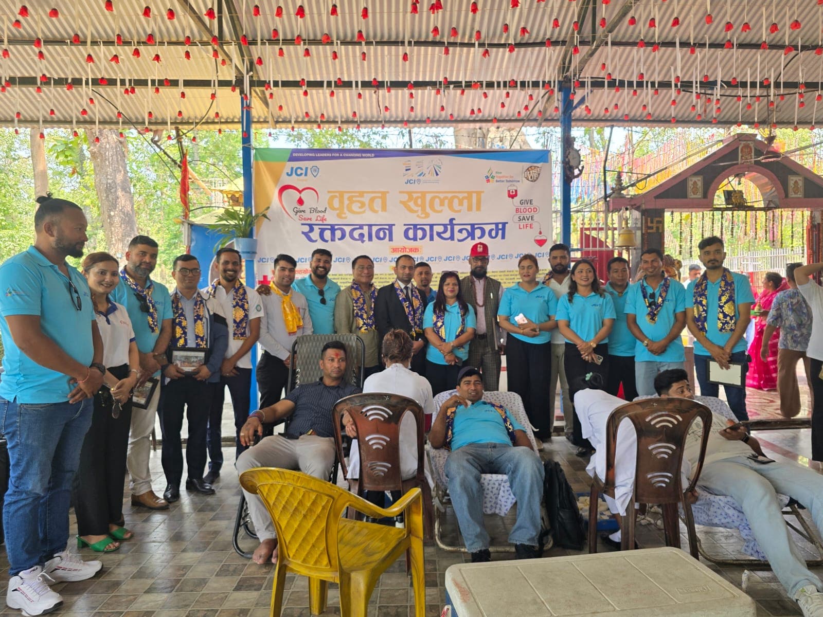 “A Lifesaving Cascade: "JCI Charali and Area A’s (Assign VP JC Raghav Koirala all chapters) historic Blood Donation Initiative” - Photo 4