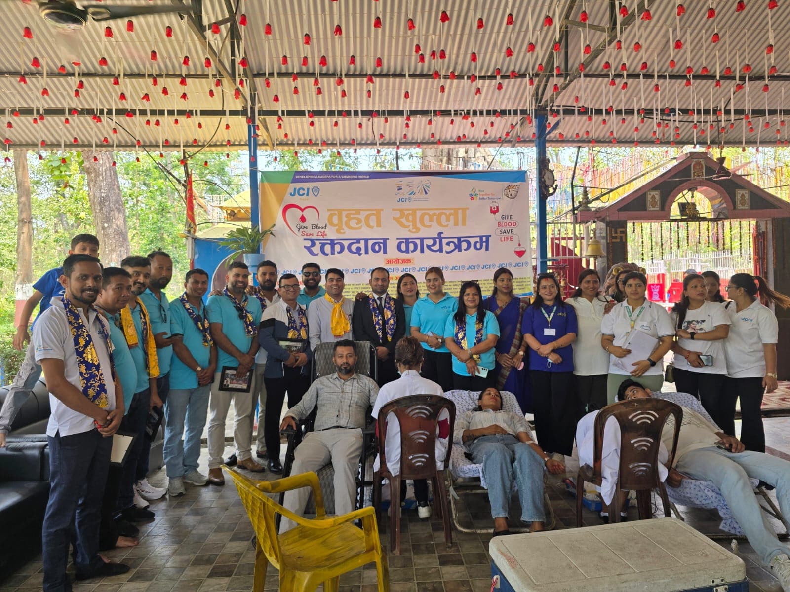 “A Lifesaving Cascade: "JCI Charali and Area A’s (Assign VP JC Raghav Koirala all chapters) historic Blood Donation Initiative” - Photo 7