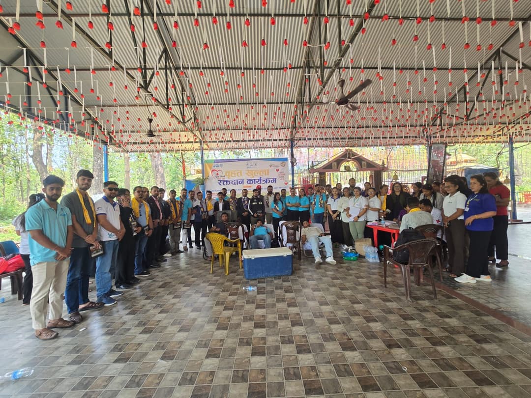 “A Lifesaving Cascade: "JCI Charali and Area A’s (Assign VP JC Raghav Koirala all chapters) historic Blood Donation Initiative”