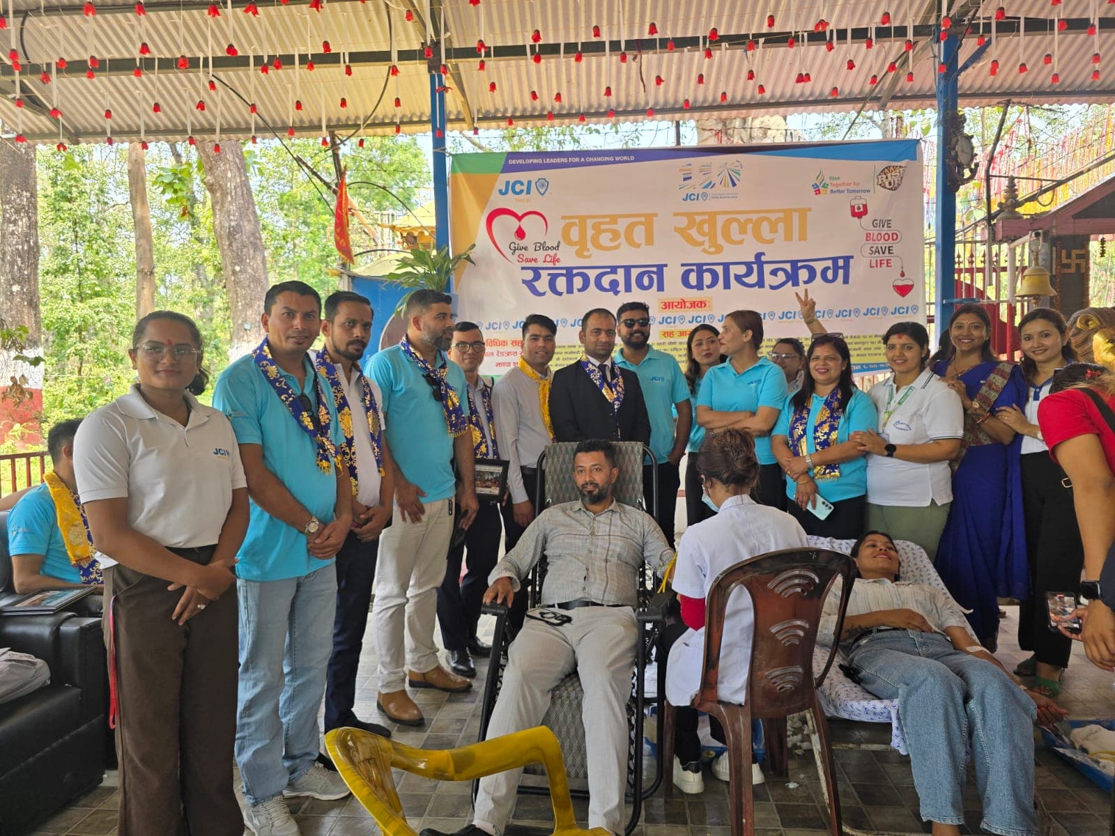 “A Lifesaving Cascade: "JCI Charali and Area A’s (Assign VP JC Raghav Koirala all chapters) historic Blood Donation Initiative” - Photo 8